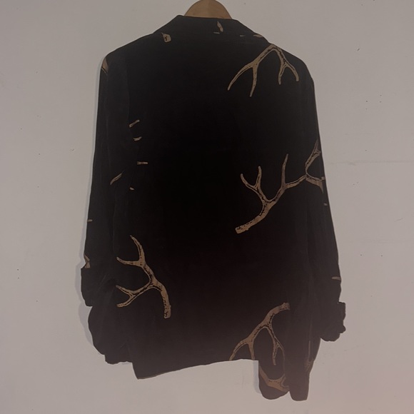 Koch 100% silk blazer with antler detail - Picture 2 of 5